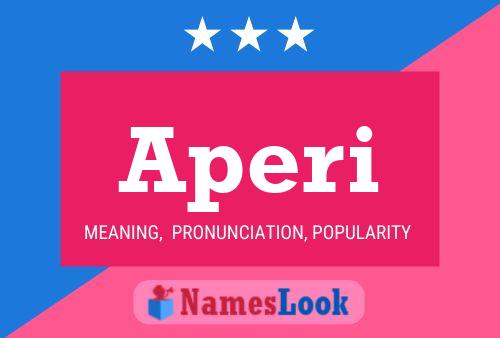 Aperi Name Poster