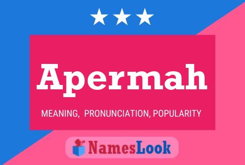 Apermah Name Poster