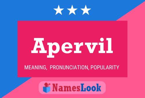 Apervil Name Poster