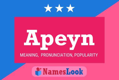 Apeyn Name Poster