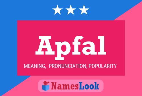 Apfal Name Poster