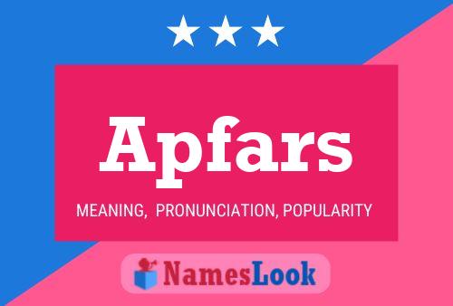 Apfars Name Poster