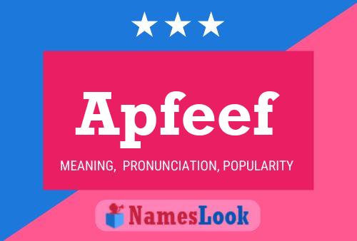 Apfeef Name Poster