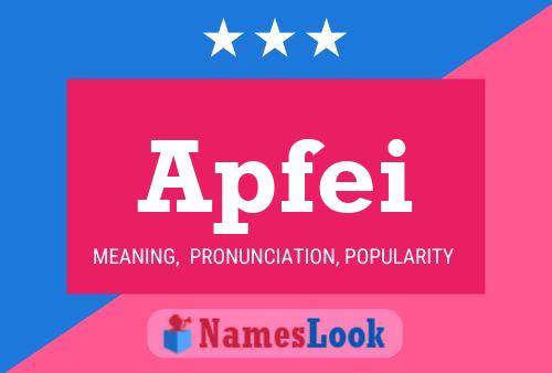 Apfei Name Poster