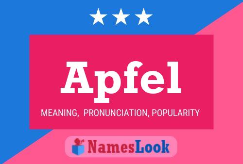 Apfel Name Poster