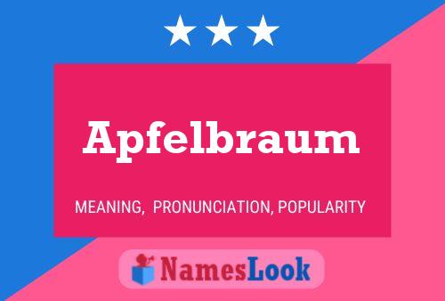 Apfelbraum Name Poster