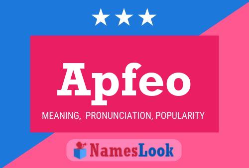 Apfeo Name Poster