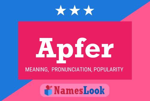 Apfer Name Poster