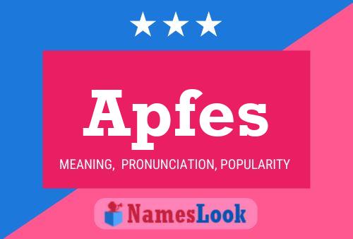 Apfes Name Poster