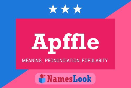 Apffle Name Poster