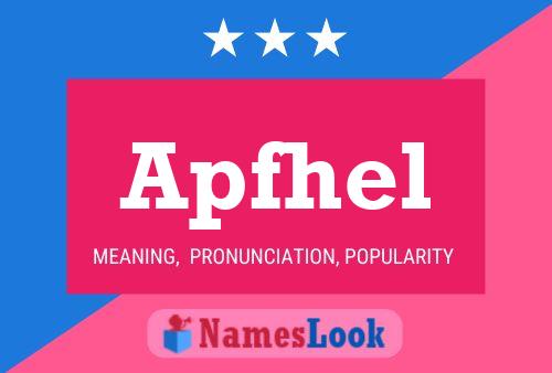 Apfhel Name Poster