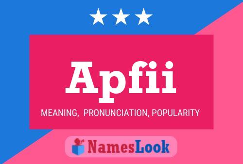 Apfii Name Poster