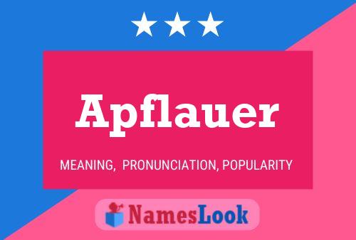 Apflauer Name Poster