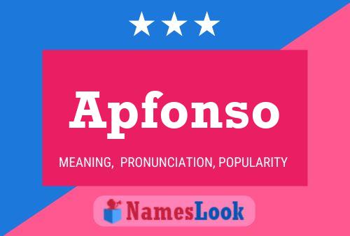 Apfonso Name Poster