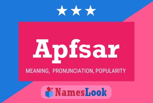 Apfsar Name Poster