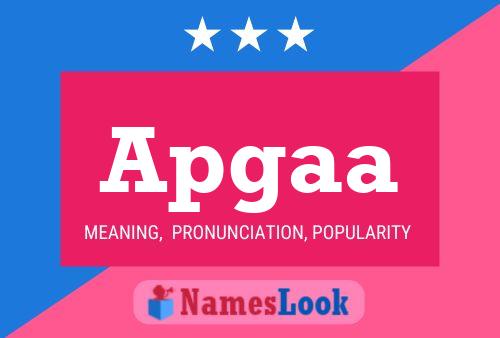 Apgaa Name Poster