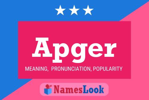 Apger Name Poster