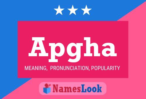 Apgha Name Poster