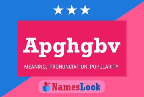 Apghgbv Name Poster