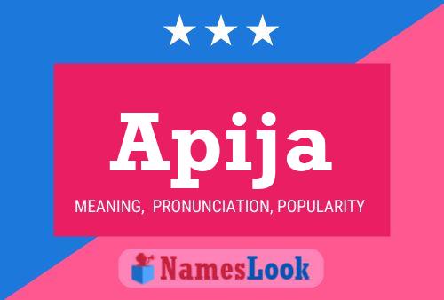 Apija Name Poster