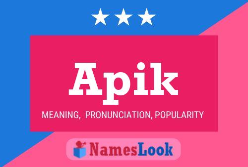 Apik Name Poster