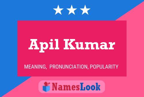 Apil Kumar Name Poster