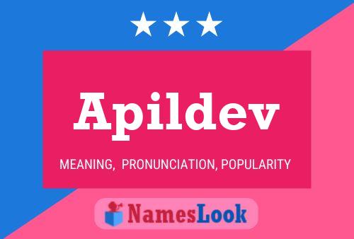 Apildev Name Poster