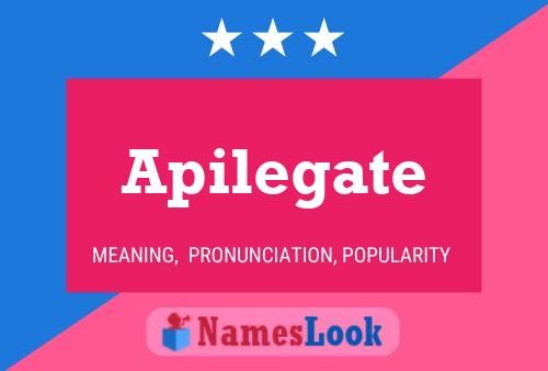 Apilegate Name Poster