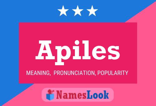 Apiles Name Poster