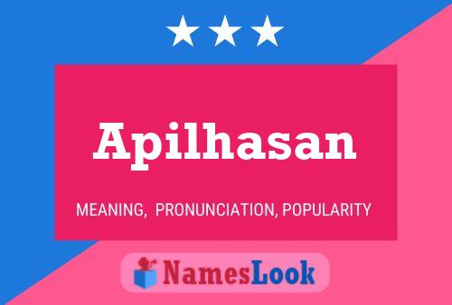 Apilhasan Name Poster