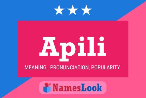 Apili Name Poster