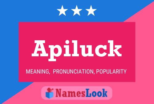 Apiluck Name Poster