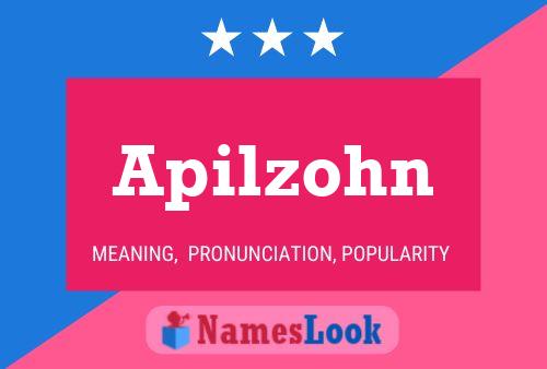 Apilzohn Name Poster