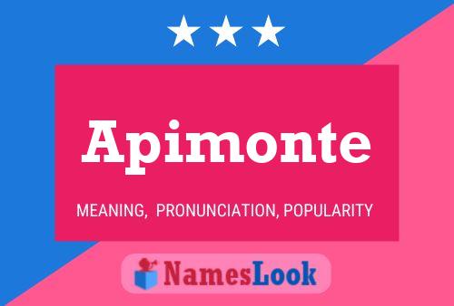 Apimonte Name Poster