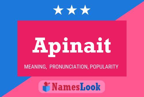 Apinait Name Poster