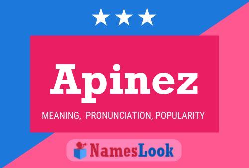 Apinez Name Poster