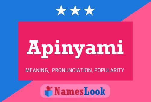 Apinyami Name Poster