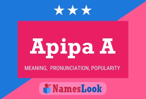 Apipa A Name Poster