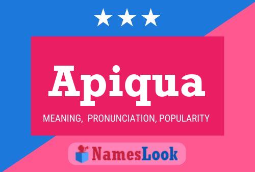 Apiqua Name Poster