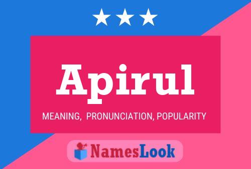 Apirul Name Poster