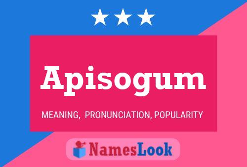 Apisogum Name Poster