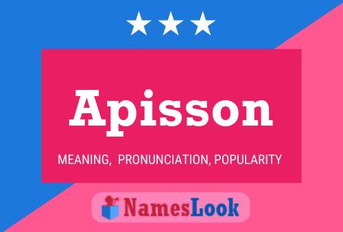 Apisson Name Poster