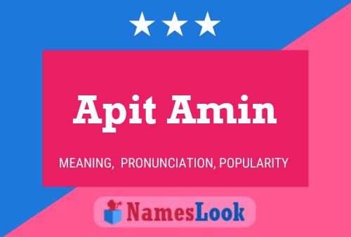 Apit Amin Name Poster