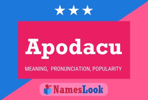 Apodacu Name Poster