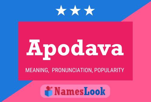 Apodava Name Poster