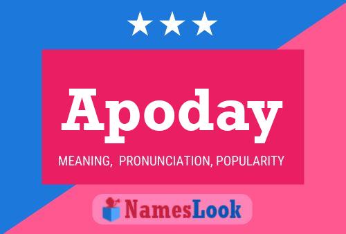 Apoday Name Poster