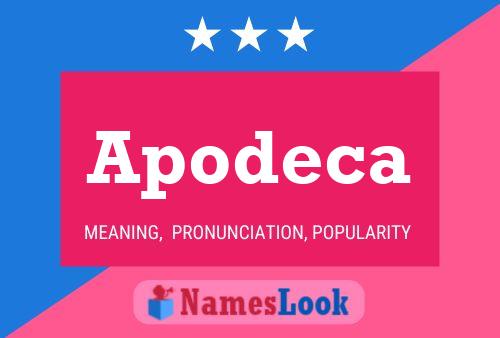 Apodeca Name Poster