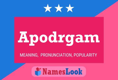 Apodrgam Name Poster