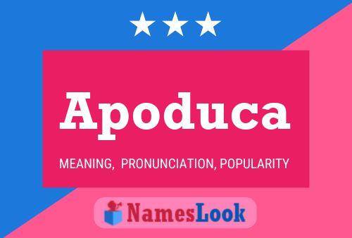 Apoduca Name Poster