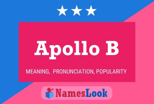 Apollo B Name Poster